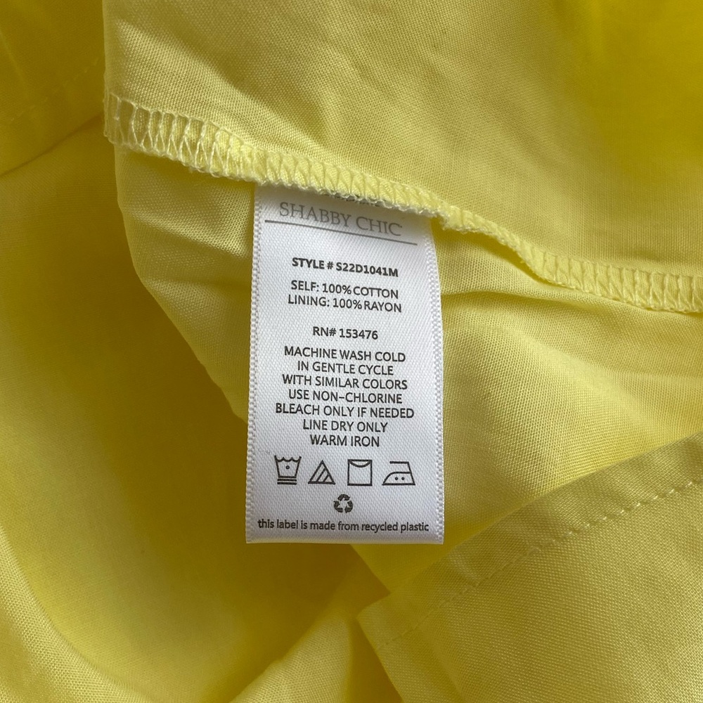 Shabby Chic Maura Dress yellow size M NWT - Picture 12 of 15